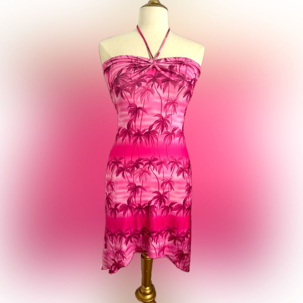 Gorgeous! Finesse hi-lo pink sunset halter dress! Perfect for vacation!